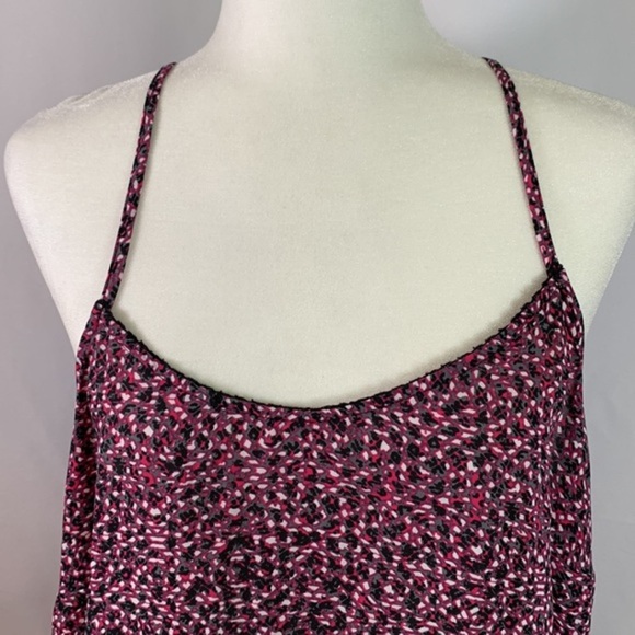 Reitmans Pink & Grey Splotchy Patterned Tank Top - Picture 2 of 10